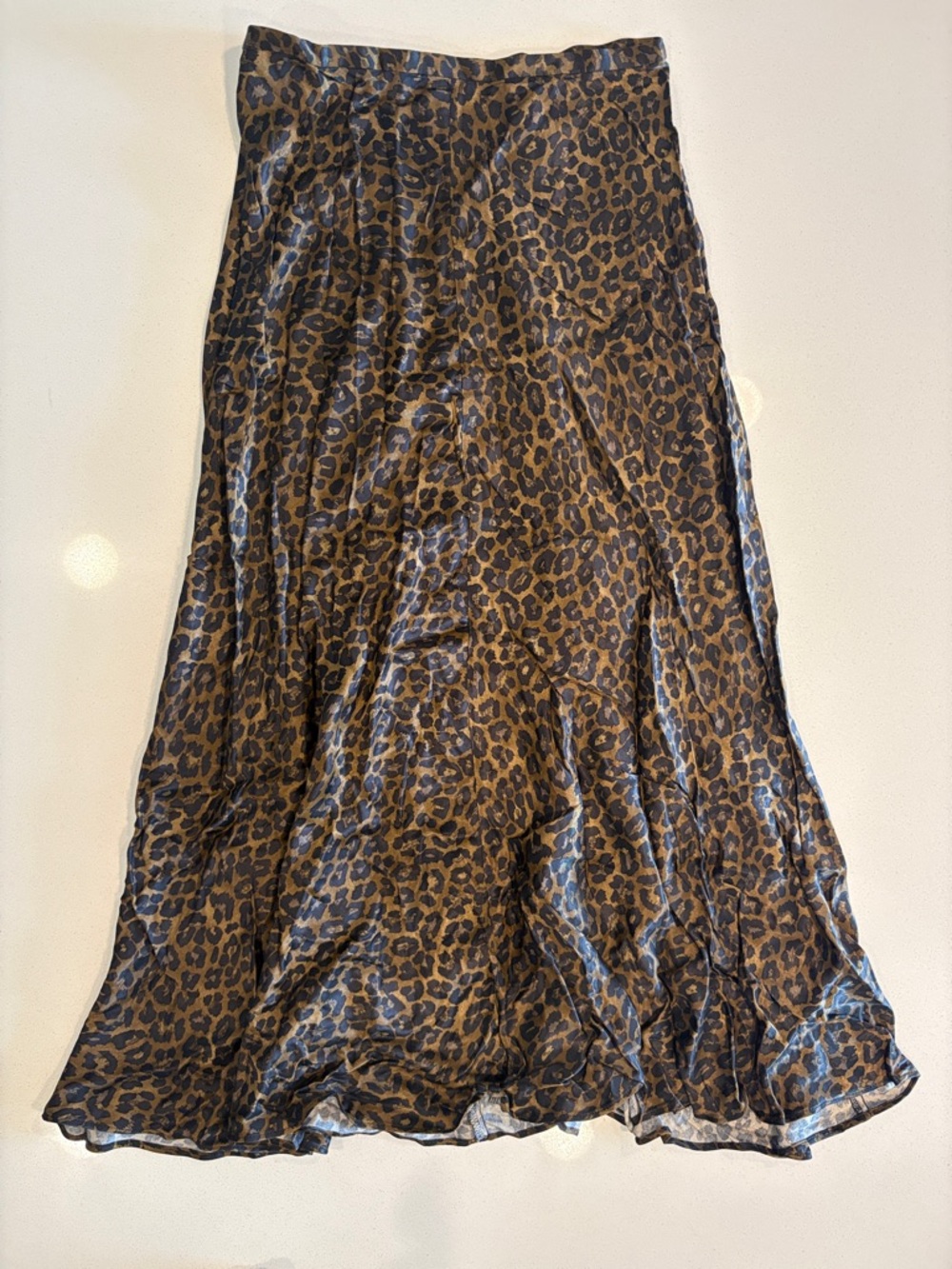 ZARA Brown & Black Leopard Print Maxi Skirt - Picture 2 of 7
